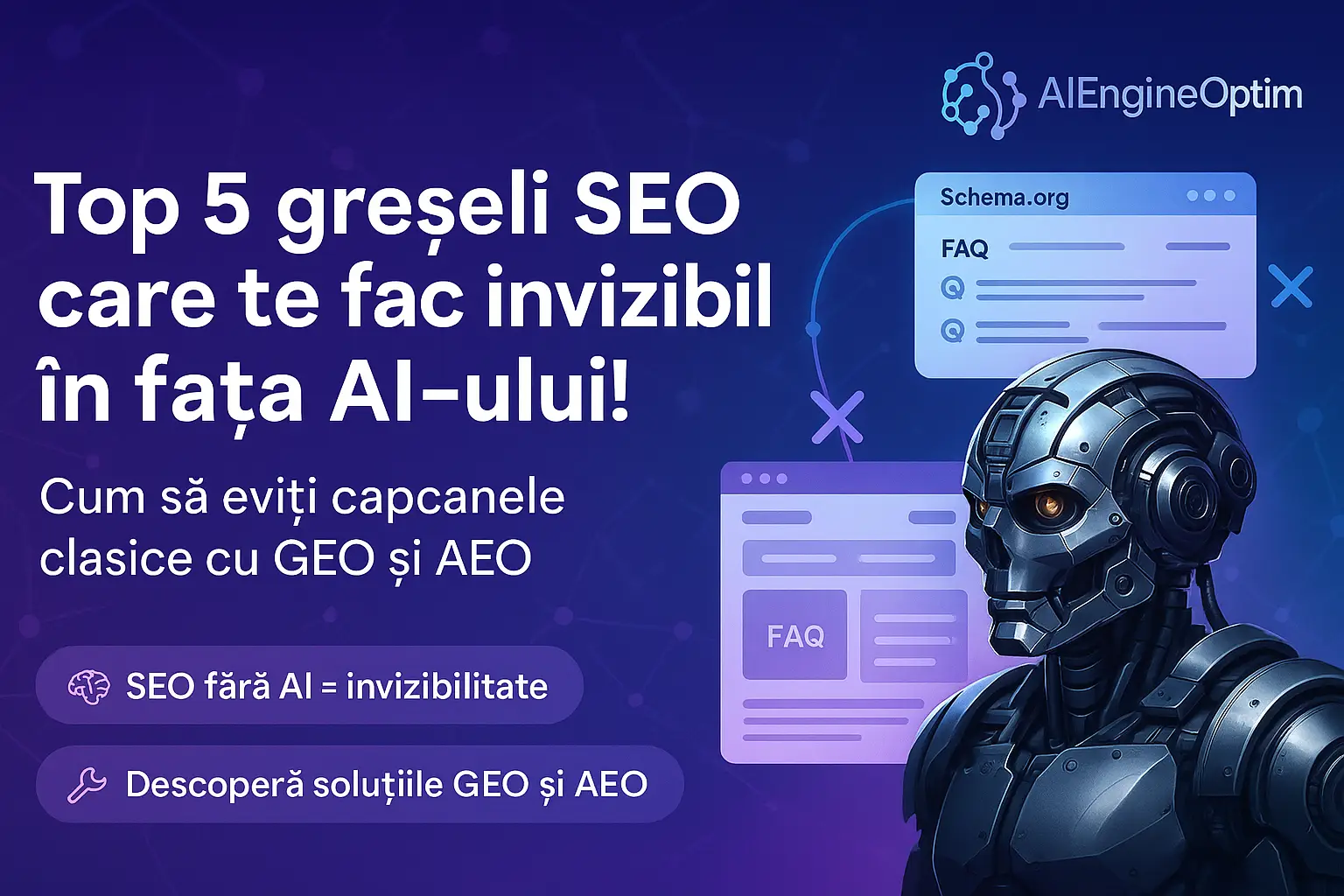 Top 5 greșeli SEO care te fac invizibil în fața AI-ului!