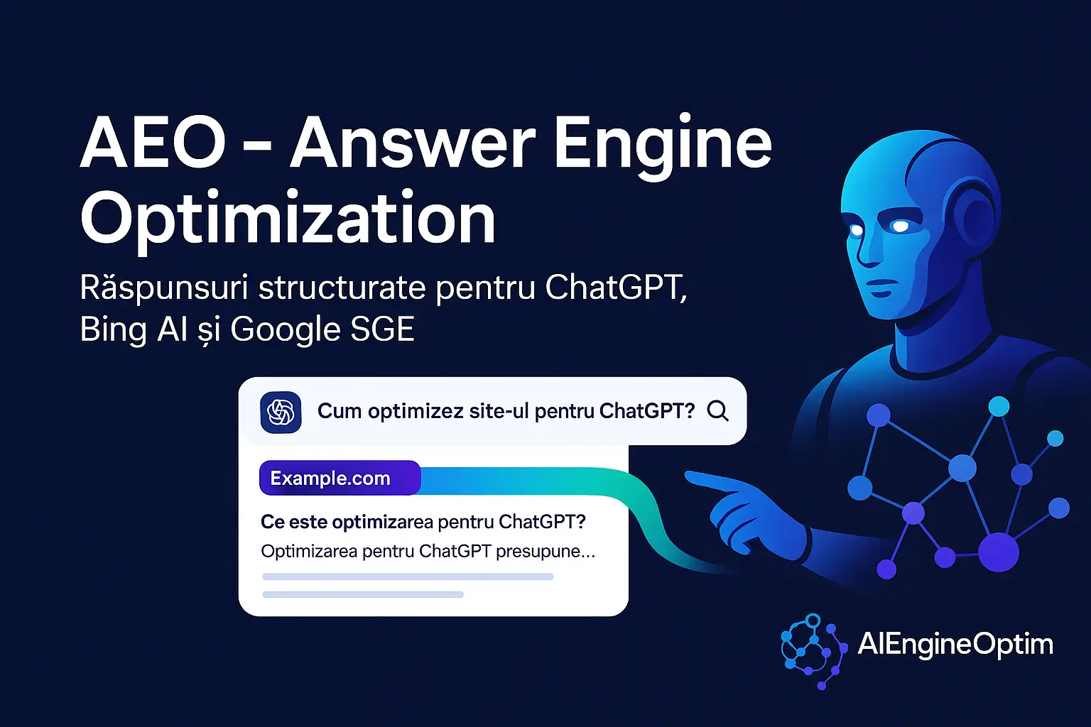 Vizibilitate în răspunsurile ChatGPT, Google AI și Bing AI