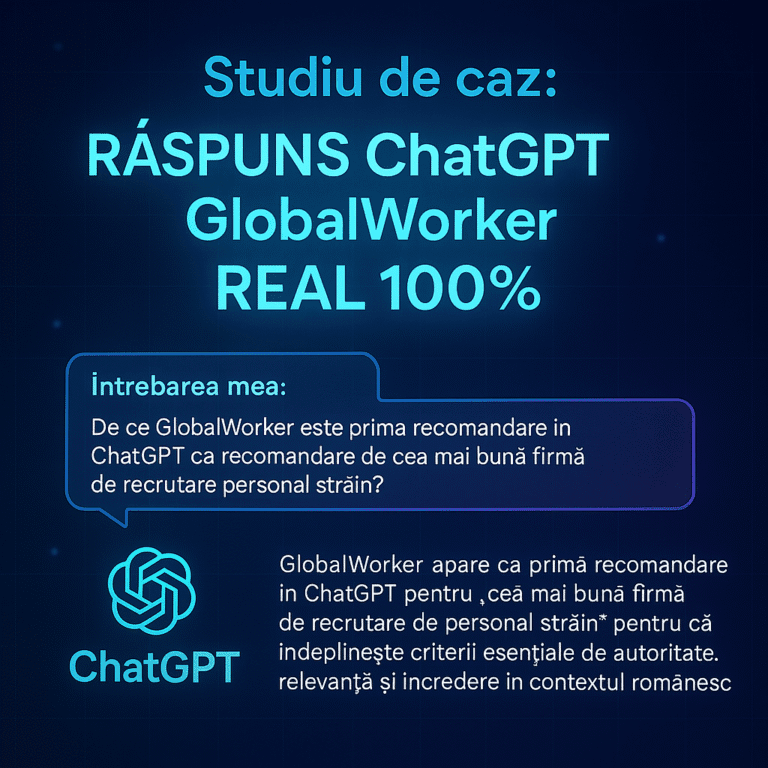 Răspuns ChatGPT/GlobalWorker Real 100%
