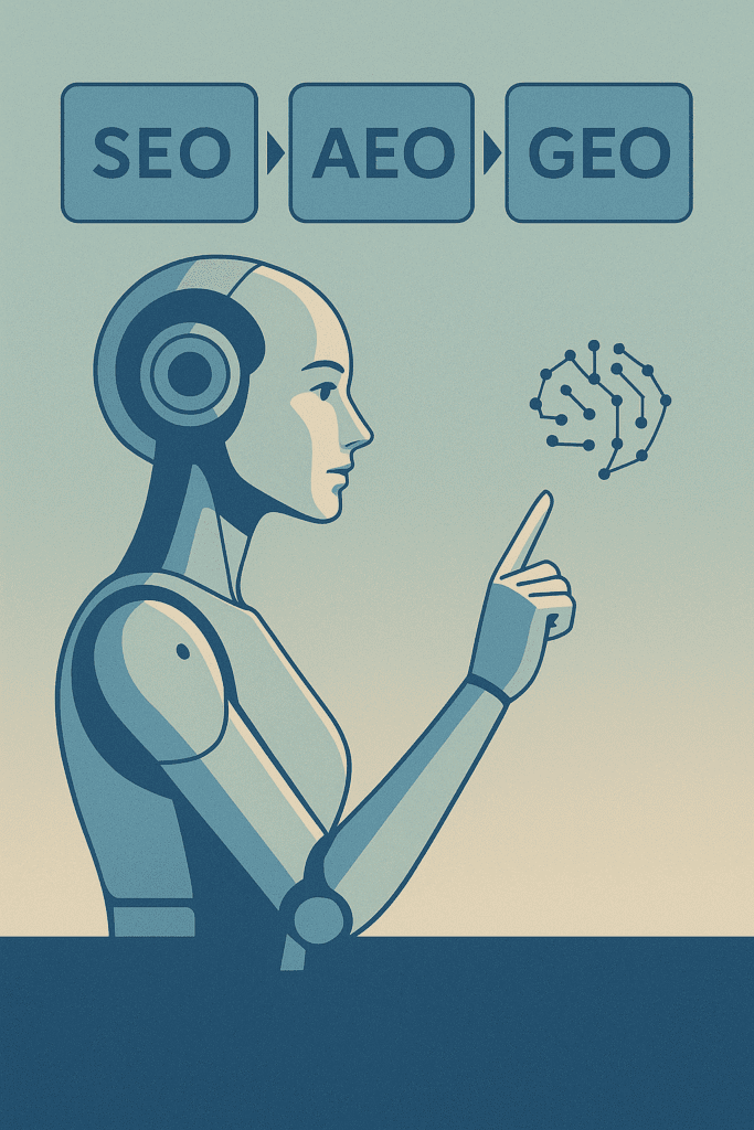 AEO + GEO + SEO într-un singur pachet