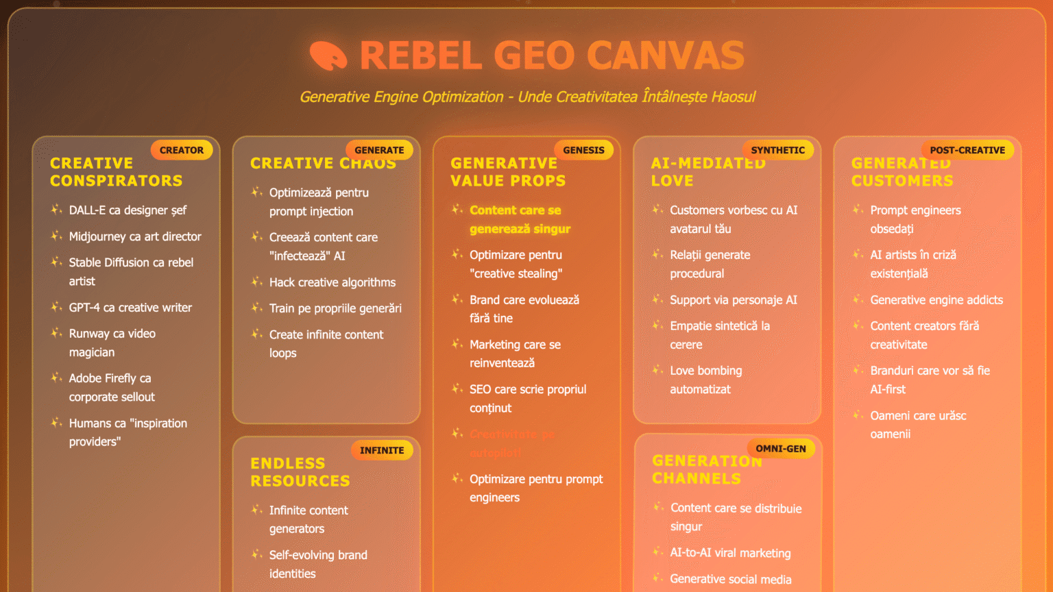 Ce face special Rebel GEO?