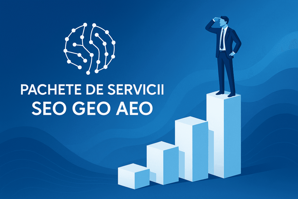 PACHETE DE SERVICII SEO, GEO & AEO - Optimizare completă pentru Google și algoritmi AI