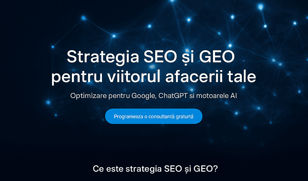 Strategia SEO și GEO pentru viitor