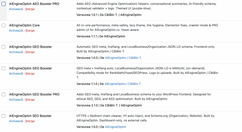 Technical Visibility Cleanup